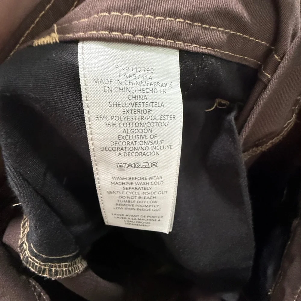True Religion Mens Cargo SN Pant HS Outline Bracken Brown 700820 Size 36 NWT